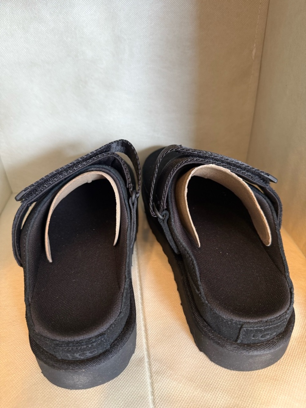 UGG Goldenstar Clog Black Suede Women's Comfort Slippers Size 6 - Picture 3 of 7